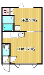 オニオンハイツ西富の間取り画像