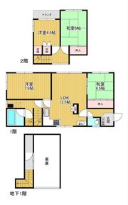 澤崎貸家(東陵町)の間取り画像