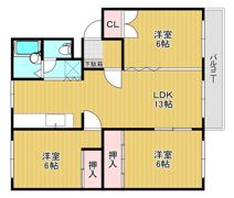 コーポオカムラの間取り画像