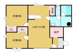 コーポラスAYAIIの間取り画像