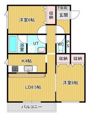 ユーフォリアの間取り画像