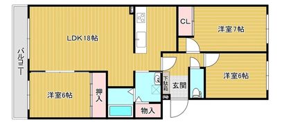 ロジェ学園通の間取り画像