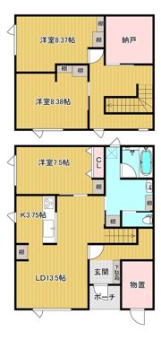 フラットの間取り画像