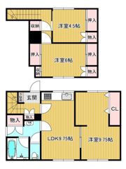 高栄西町 近藤銘木店貸家の間取り画像