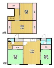 高栄西町9丁目貸家の間取り画像