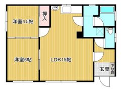 小原貸家（錦町）1の間取り画像