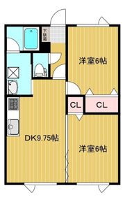 アプリコットあおばAの間取り画像