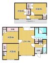 緑ヶ丘拓北貸家1番の間取り画像