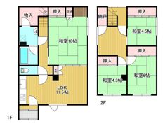 寿町3丁目貸家の間取り画像