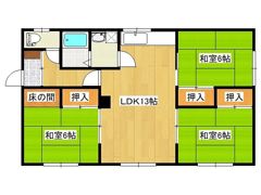 末広町366－35貸家の間取り画像