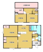 高栄西町和田貸家の間取り画像