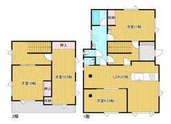 村上貸家（東陵町2）の間取り画像
