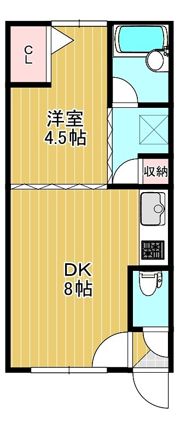 コーポ凌Iの間取り画像