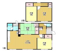 美山町南3丁目貸家の間取り画像