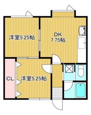 クリスタルハイツの間取り画像