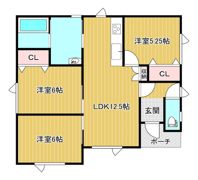 とん田東町髙橋貸家の間取り画像