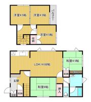 田端町 髙橋貸家 戸建の間取り画像