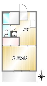 ファミーユ成瀬（定期借家5年）の間取り画像