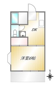 ファミーユ成瀬（定期借家5年）の間取り画像