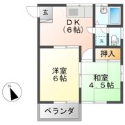 ハイツプリムラの間取り画像