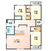 しあわせ野44号棟の間取り画像