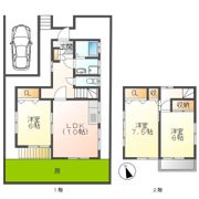 市川栄戸建の間取り画像