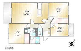 しあわせ野44号棟の間取り画像