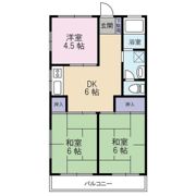 横田ハイツの間取り画像