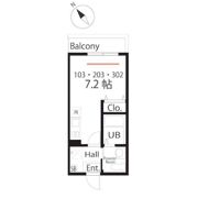 ハーミットクラブハウスNagatsutaの間取り画像