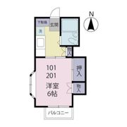 陽光ハイツの間取り画像