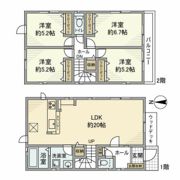 高ヶ坂戸建の間取り画像