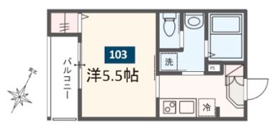 MELDIA東林間の間取り画像