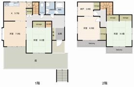 相模原市南区上鶴間1丁目 貸家の間取り画像
