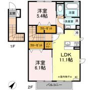 ターナ木曽西 B棟の間取り画像