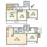 王禅寺西戸建の間取り画像