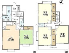 豊町貸家の間取り画像
