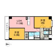 シャレーナ藤が丘の間取り画像