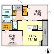ヴィルフレア深見台の間取り画像