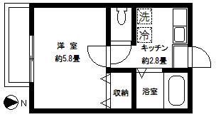 グリーンヒル弐番館の間取り画像