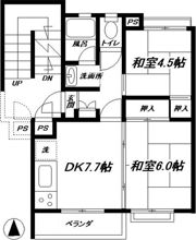 東急市が尾ドエリングD棟の間取り画像