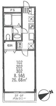 ジャスティスの間取り画像