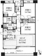 パークフォリア青葉台つつじが丘レジデンスの間取り画像
