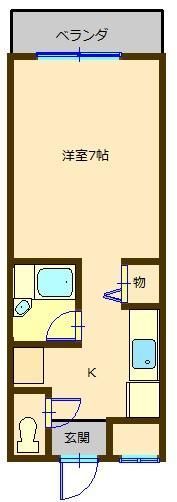 ハイツ南海の間取り画像