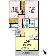 セジュールエスト 弐番館の間取り画像