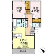 セジュールエスト 弐番館の間取り画像