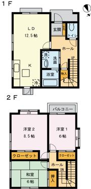 ラヴィル・ヒロ A-の間取り画像
