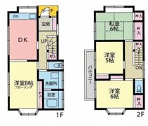 東京都町田市東玉川学園2－27－20戸建の間取り画像