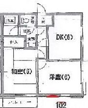 ハイツアキの間取り画像