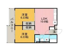 フラット福寿第8の間取り画像