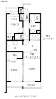 岩澤マンションの間取り画像